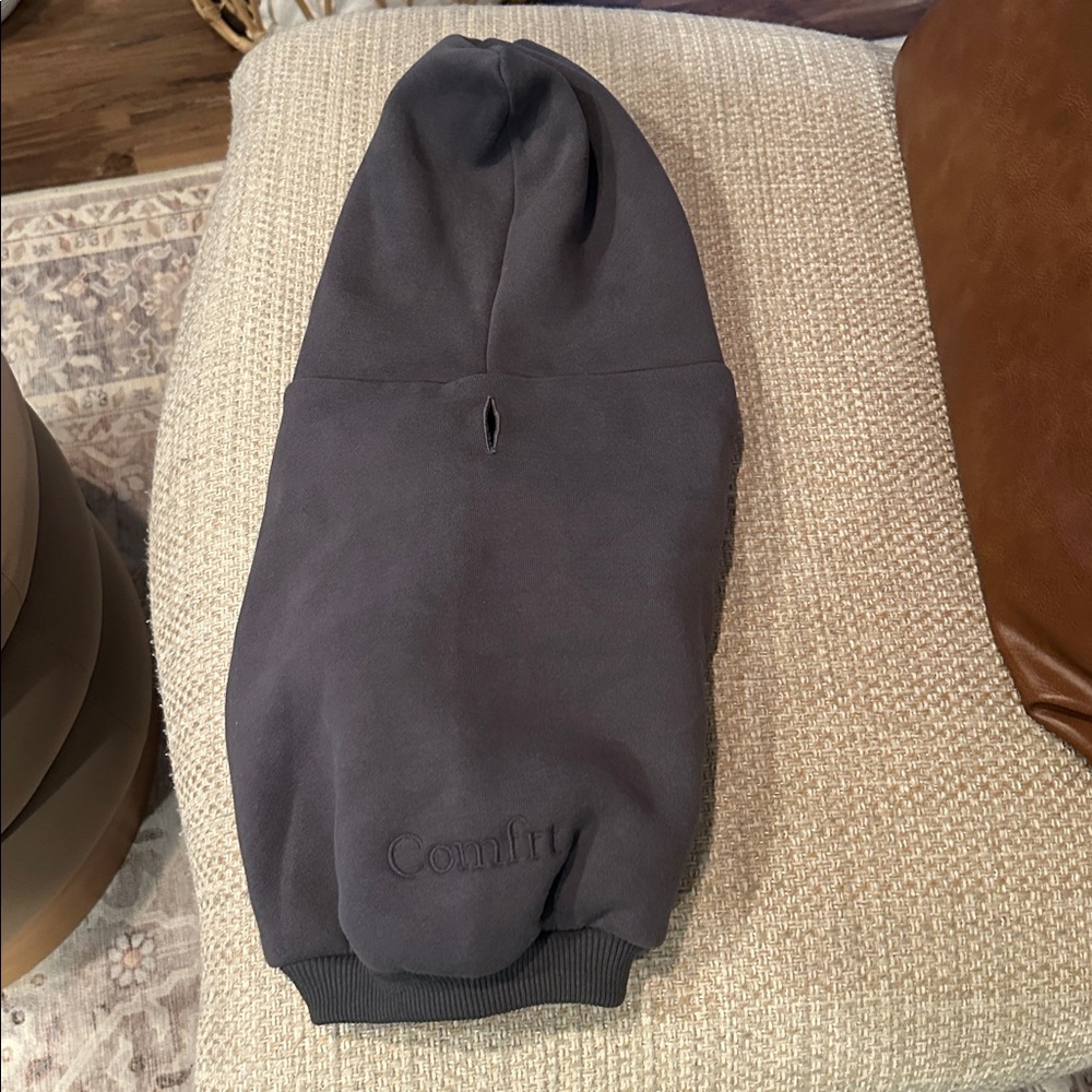 Comfy Dark Grey Dog Hoodie - Picture 2 of 3